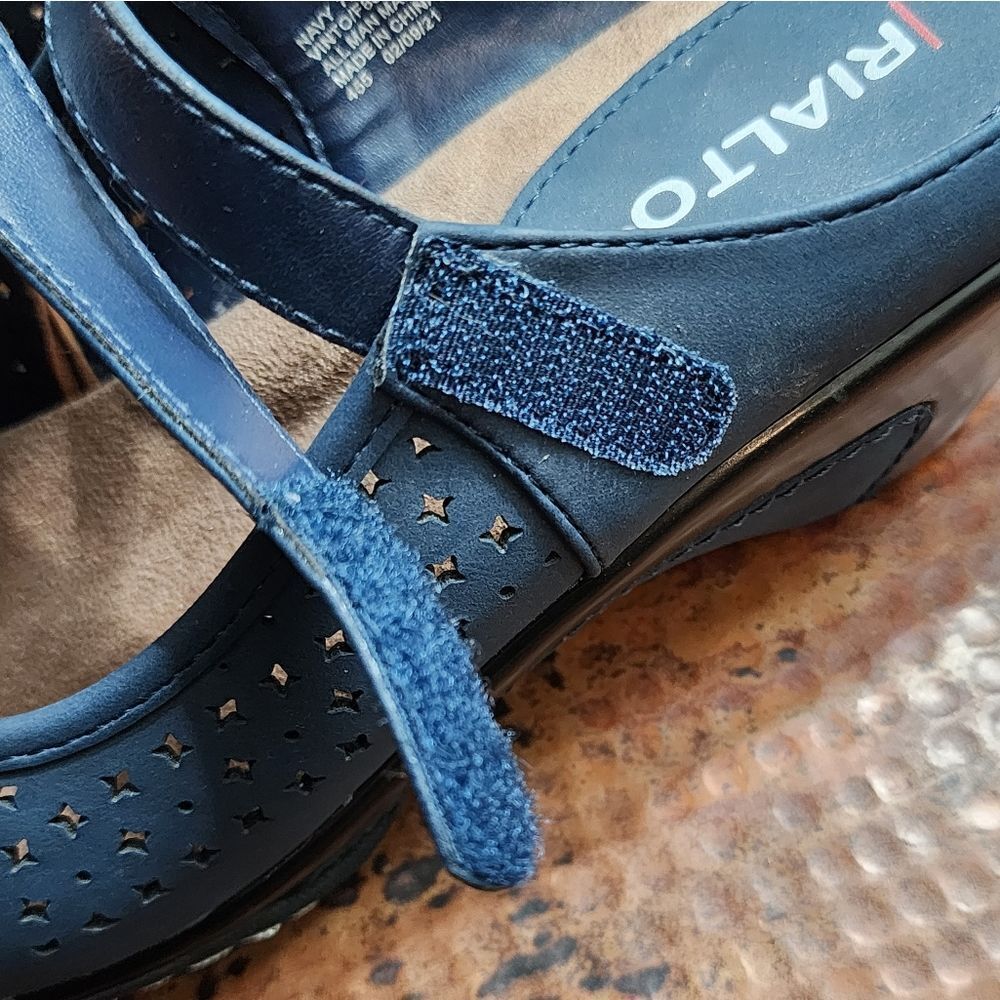 Rialto Vinto Mary Jane Clogs in Navy 411 - Picture 11 of 16